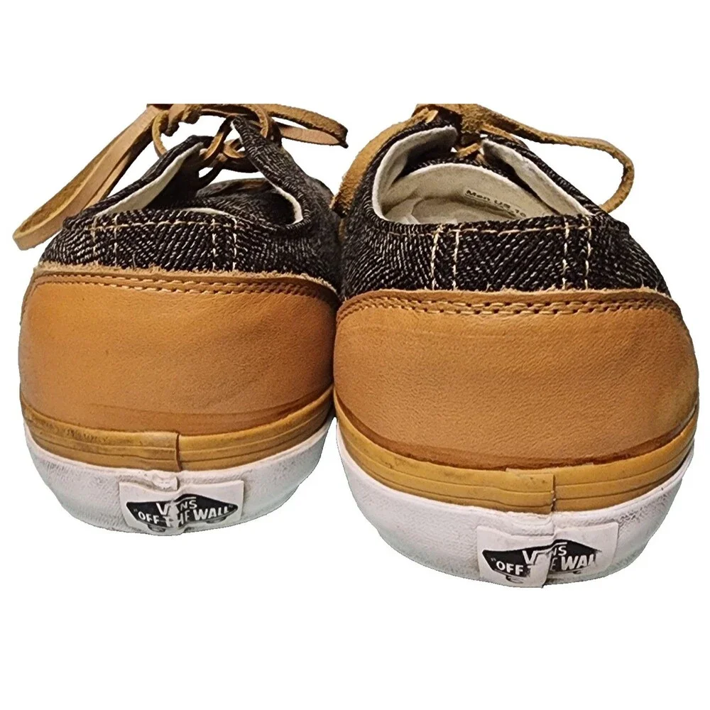 VANS Vulcanized Low top Leather Lace Unisex M10.5 W12